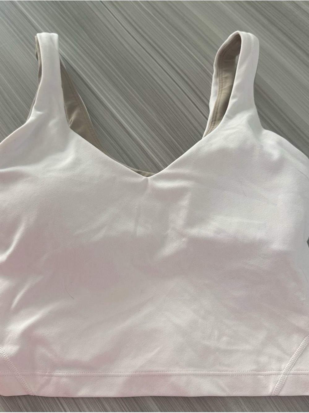 lululemon athletica White V-Neck Tank